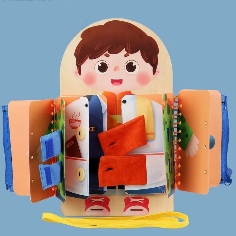 DressyBoard™ – Montessori Dressing Board for Children - BusyBoard 4
