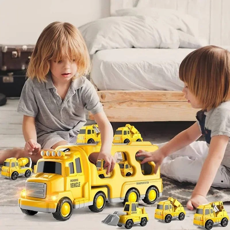 DriveScape – classic car playset with city vehicles and sound functions 5