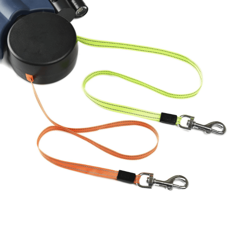Duoglow Double Dog Leash with LED Light, 360° Rotating Hinge, 30 kg Capacity 3