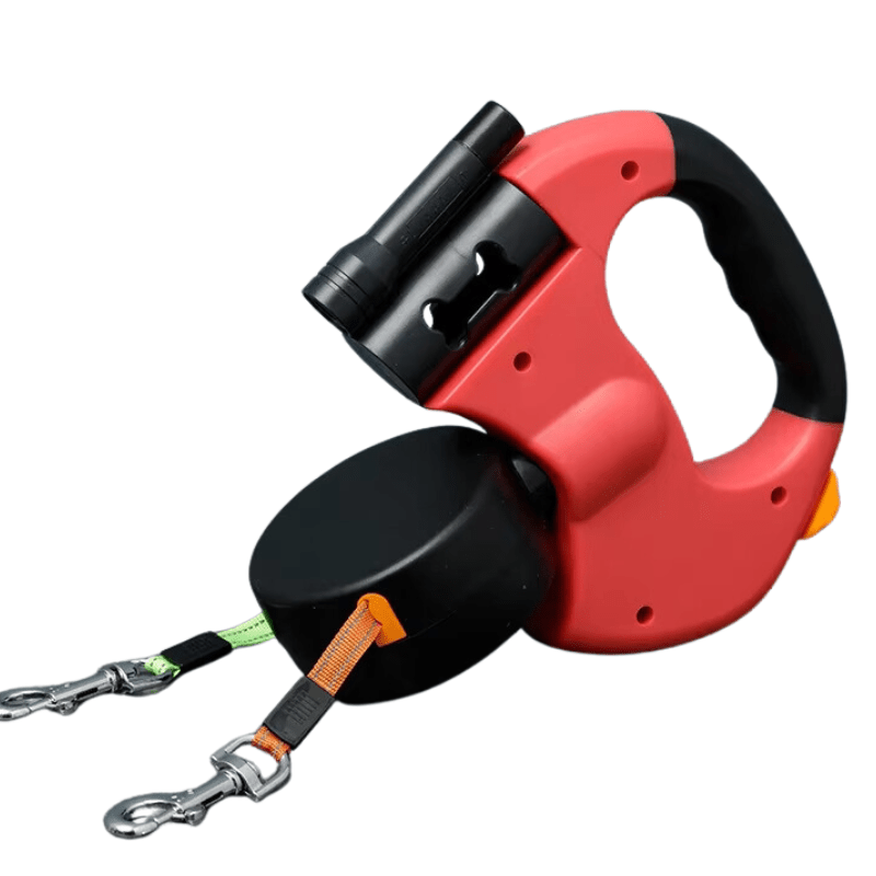Duoglow Double Dog Leash with LED Light, 360° Rotating Hinge, 30 kg Capacity 5