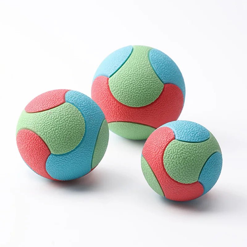 Durable Bite Resistant Dog Ball for Training and Teeth Cleaning – Colorful Rubber Toy 2