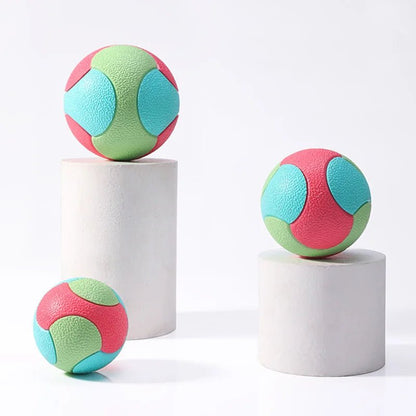 Durable Bite Resistant Dog Ball for Training and Teeth Cleaning – Colorful Rubber Toy 3