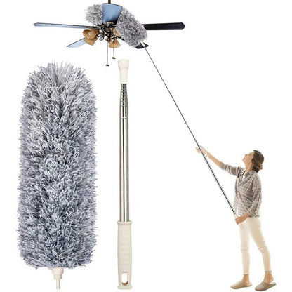 Flexible Long Reach Feather Duster for Easy Cleaning - Lusomart