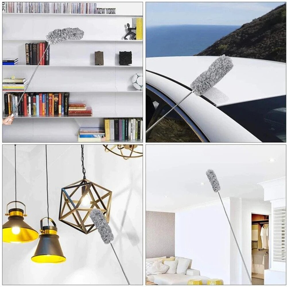 DustGlide | Versatile Adjustable Extendable Feather Duster for Easy Cleaning 2