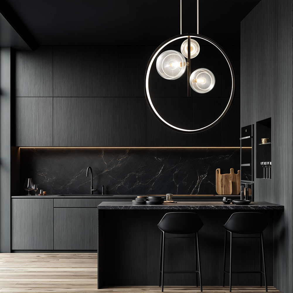 Clear Glass Hanging Pendant Light