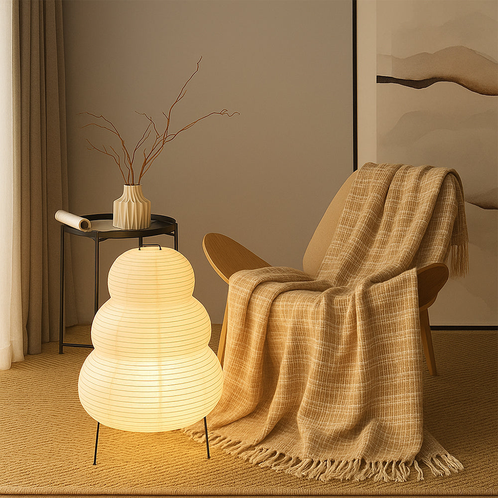 Soft Glow Paper Table Lamp