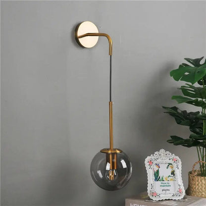Elegant Clear Glass Wall Light