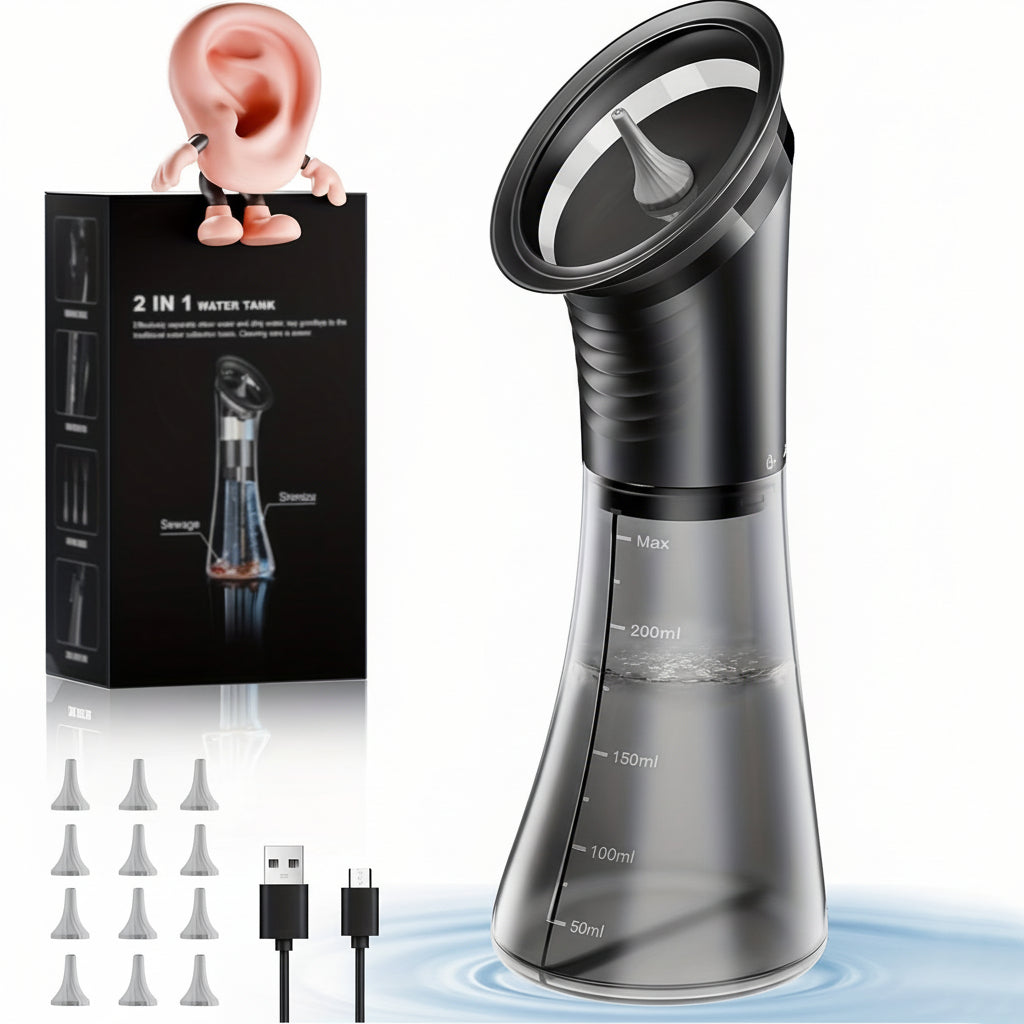 Effective Ear Cleaner Kit USB Rechargeable Water Irrigator - Lusomart