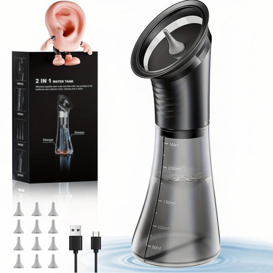 Effective Ear Cleaner Kit USB Rechargeable Water Irrigator - Lusomart