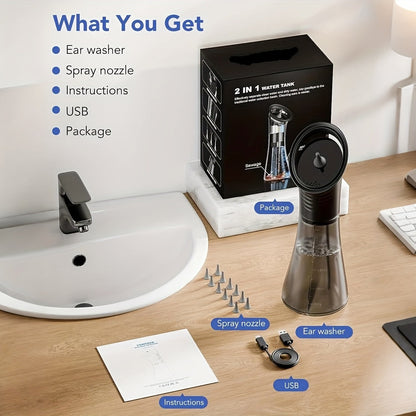 Effective Ear Cleaner Kit USB Rechargeable Water Irrigator