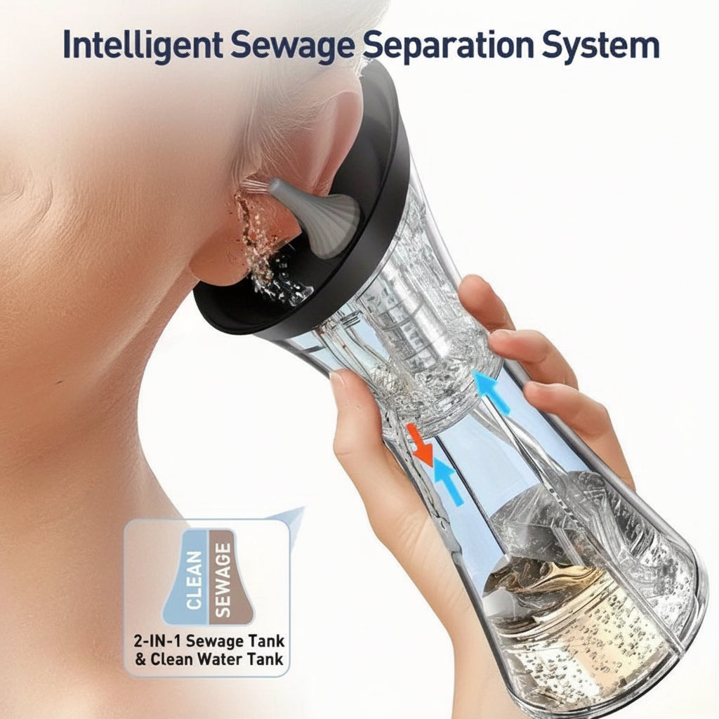 Effective Ear Cleaner Kit USB Rechargeable Water Irrigator