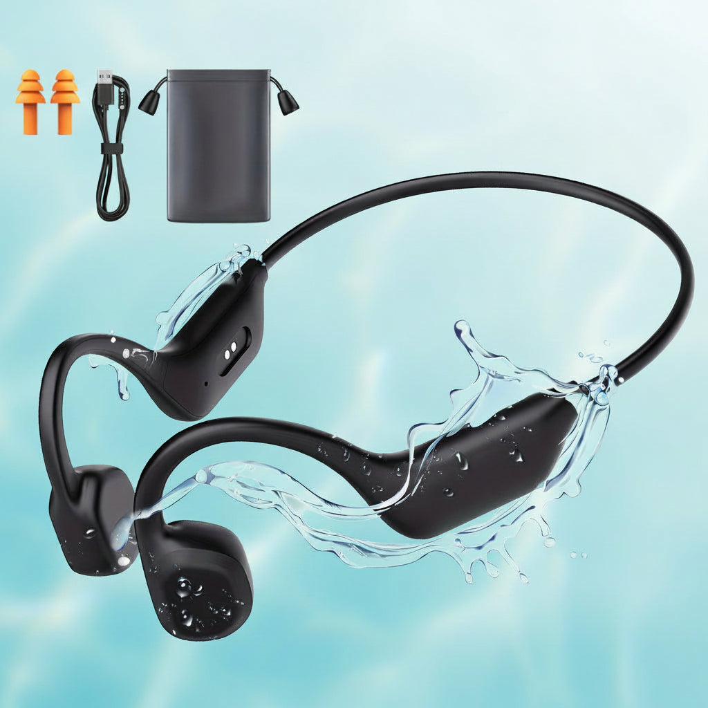 Sweatproof Open Ear Sports Headphones Wireless USB Charging - Lusomart