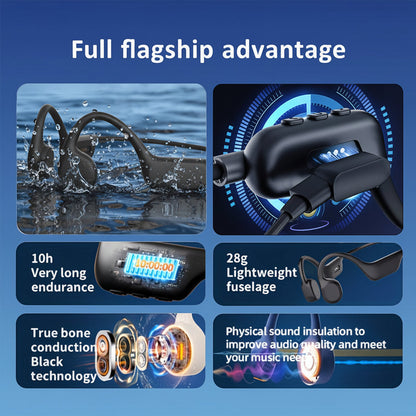 Sweatproof Open Ear Sports Headphones Wireless USB Charging