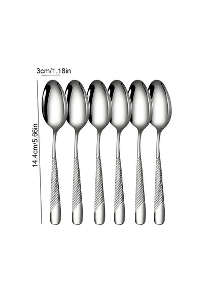 Premium 30pc Silverware Stainless Steel Flatware Set