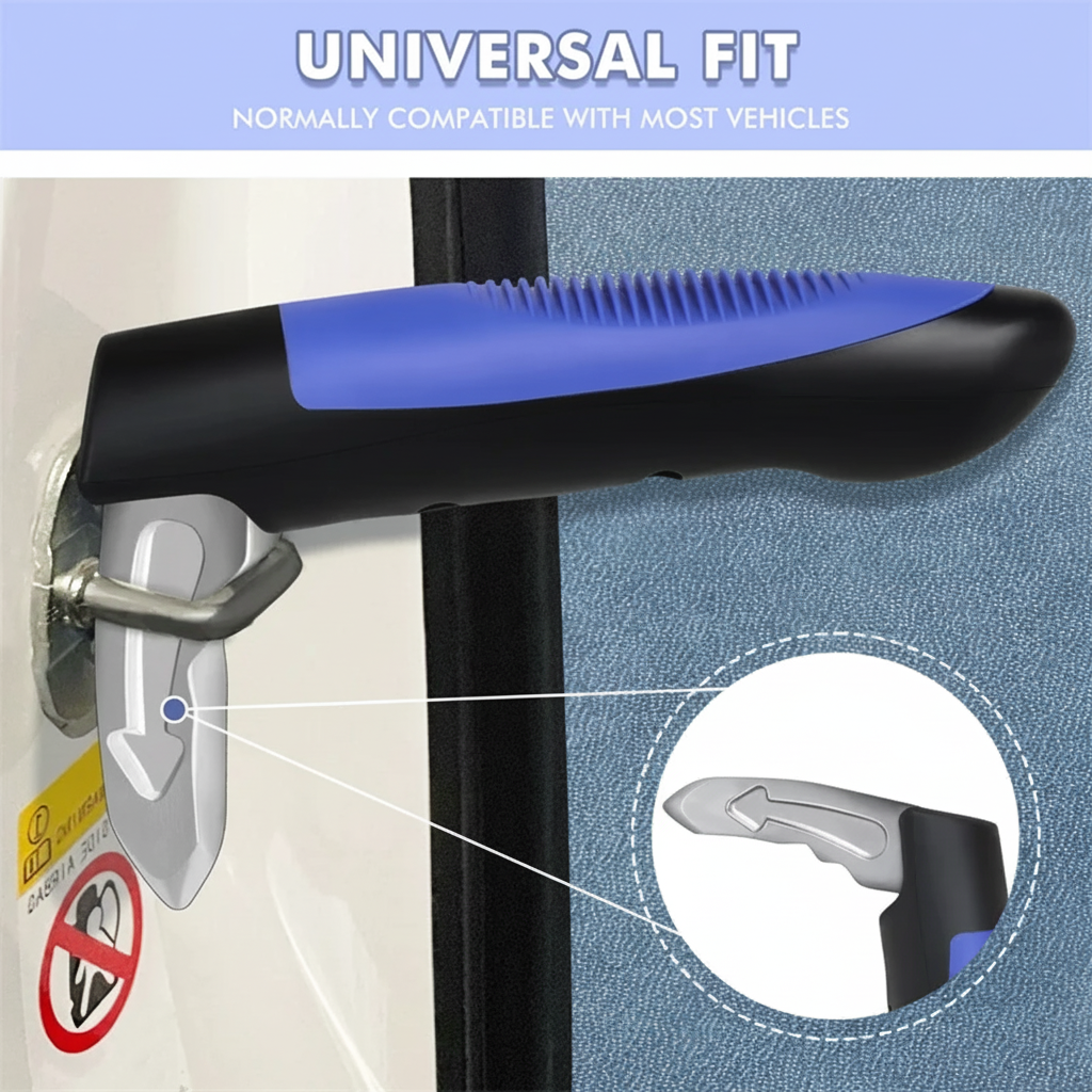 Compact Car Escape Tool Window Breaker Assist Handle