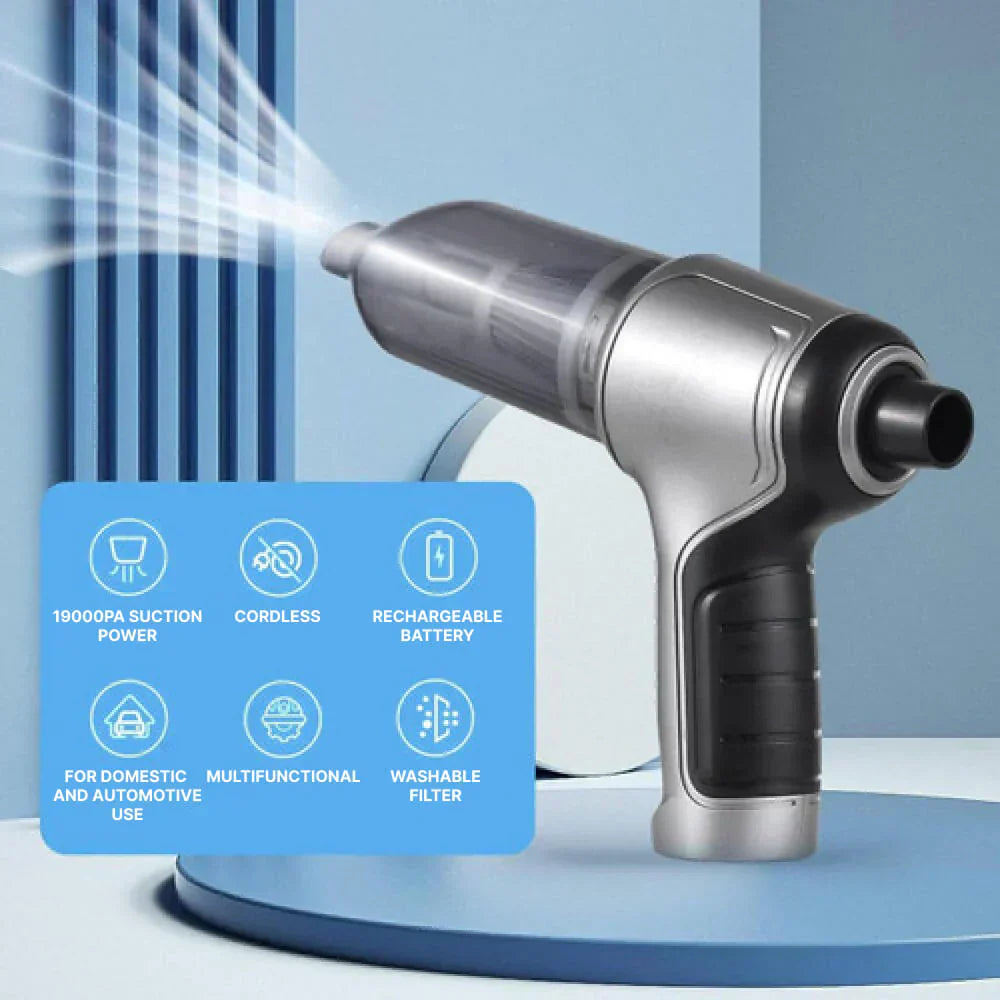 Portable Rechargeable Vacuum Cleaner for Home and Car