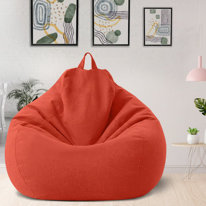 Comfortable Linen Bean Bag Lounge Chair for Home