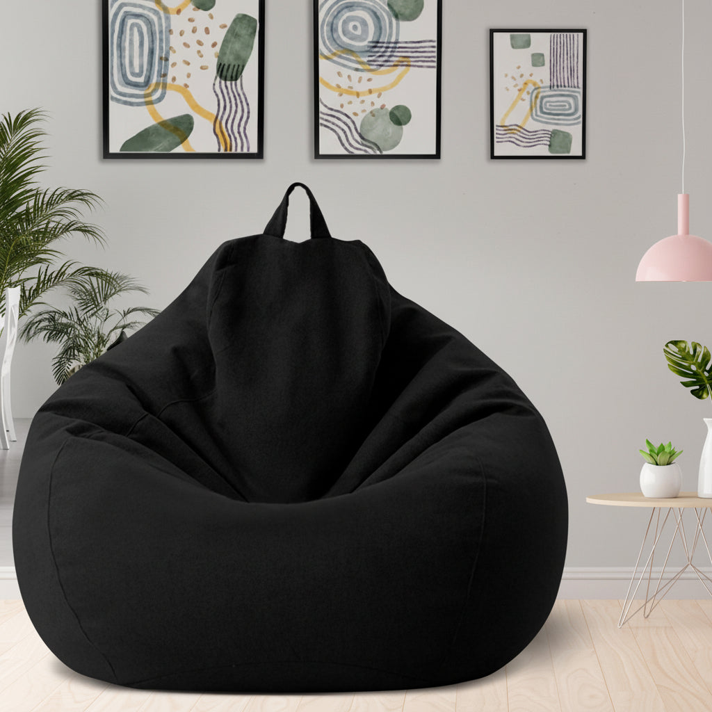 Comfortable Linen Bean Bag Lounge Chair for Home