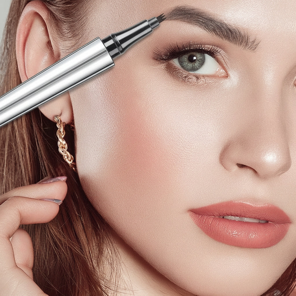 Long Lasting 4 Tip Brow Definer Waterproof Eyebrow Pen