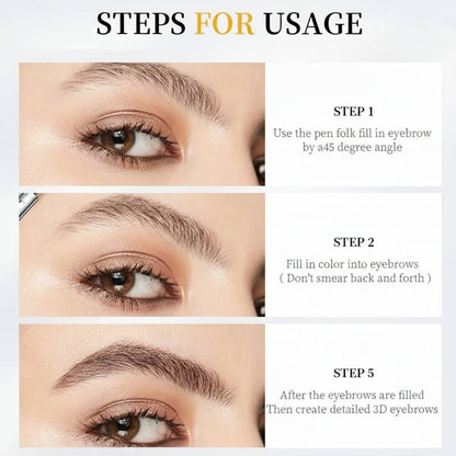 Long Lasting 4 Tip Brow Definer Waterproof Eyebrow Pen