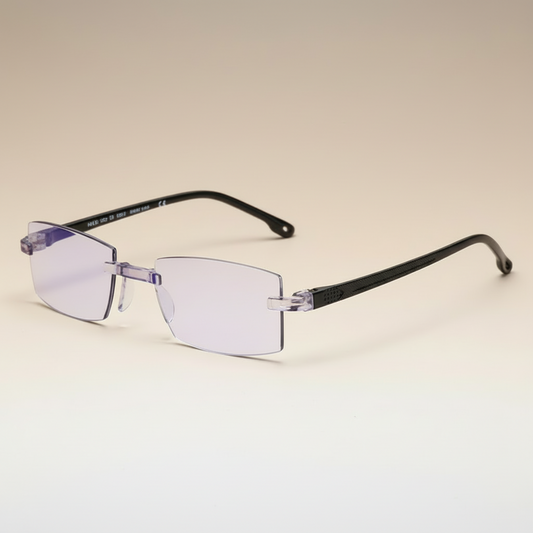 Clear Anti Blue Light Rimless Reading Eyeglasses - Lusomart