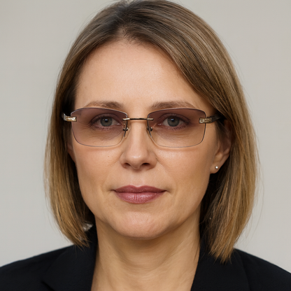 Clear Anti Blue Light Rimless Reading Eyeglasses