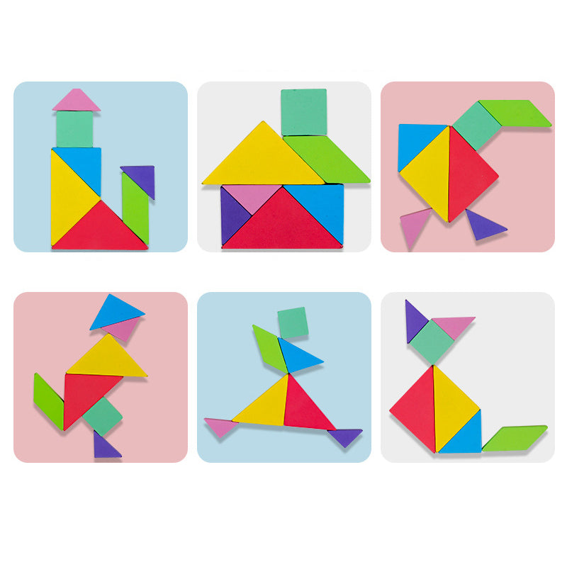 Educatief Speelgoed 3D Puzzel Tangram Magnetisch Voor Kinderen 3-4 Jaar 3