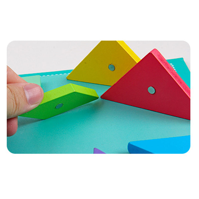 Educational Toy 3D Puzzle Tangram Magnetic for Kids 3-4 Years 5