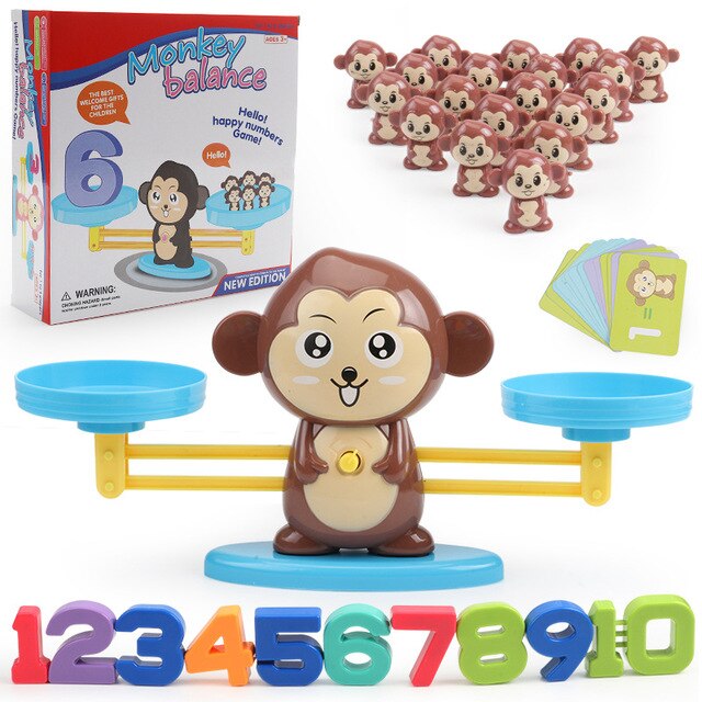 Learning Wooden Balance Scale Toy for Toddlers - Lusomart