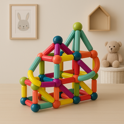 Educatief Speelgoed Magnetische Sticks voor Creatieve Ontwikkeling – Veilig en Duurzaam Speelgoed voor Kinderen vanaf 2 Jaar 2