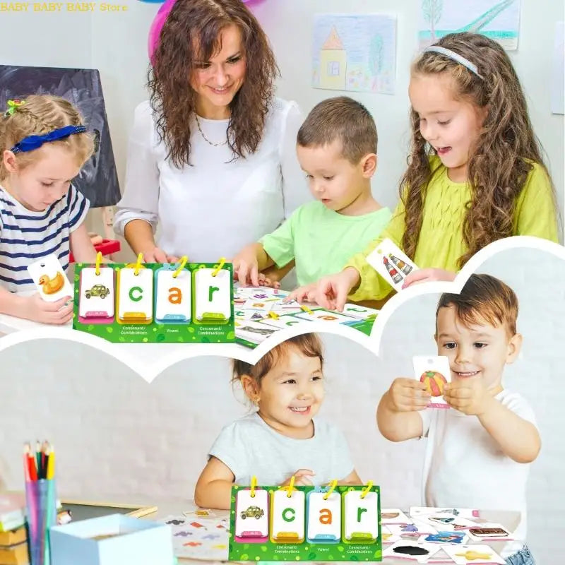 Fun Learning Cards - 129 Bright and Sturdy Kids Flashcards - Lusomart