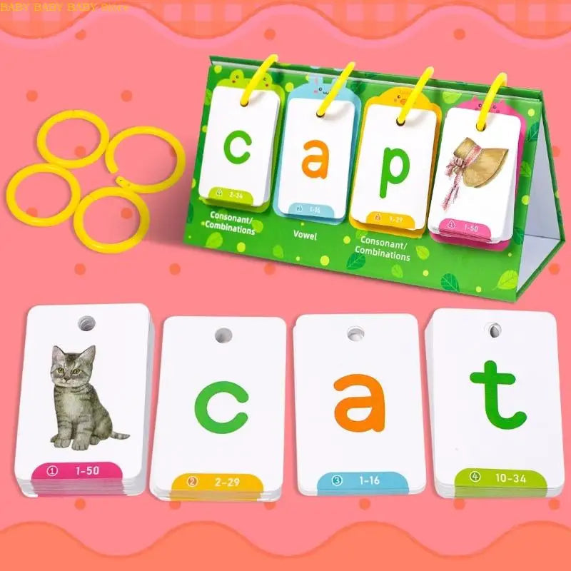 Educational Flashcards for Language Development – 129 Colorful Cards for Kids, Water-Resistant and Durable 4
