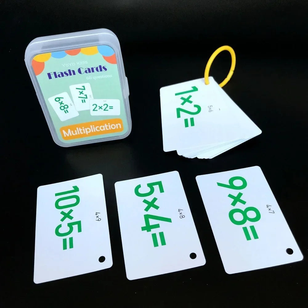 Fun Math Flashcards for Children - 50 Piece Learning Set - Lusomart