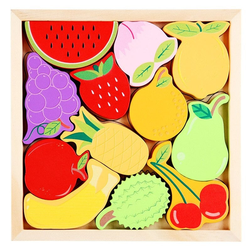 Fun Wooden Learning Puzzle for Children - Lusomart