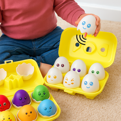 Fun Learning Egg Shape Sorter Toy Set - Lusomart
