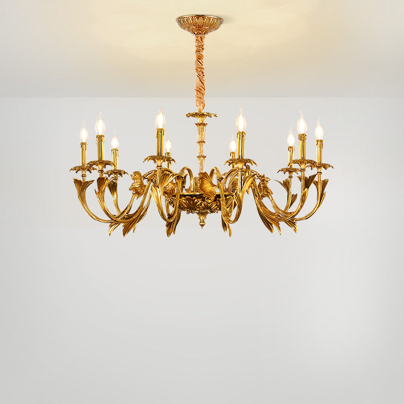 Classic Luxe Golden Pendant Ceiling Lamp