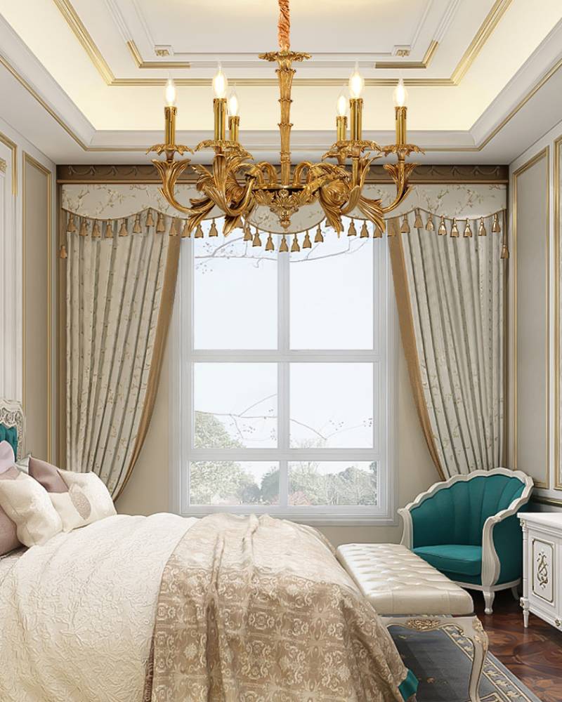 Classic Luxe Golden Pendant Ceiling Lamp