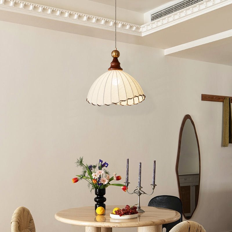 Classic Folded Shade Hanging Lamp