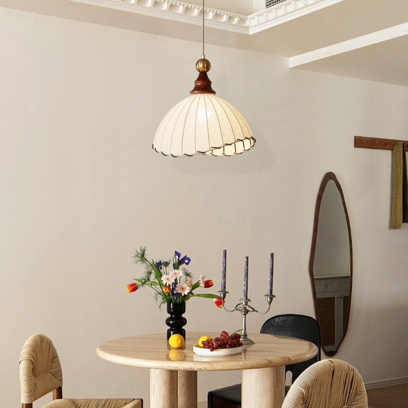 Classic Folded Shade Hanging Lamp