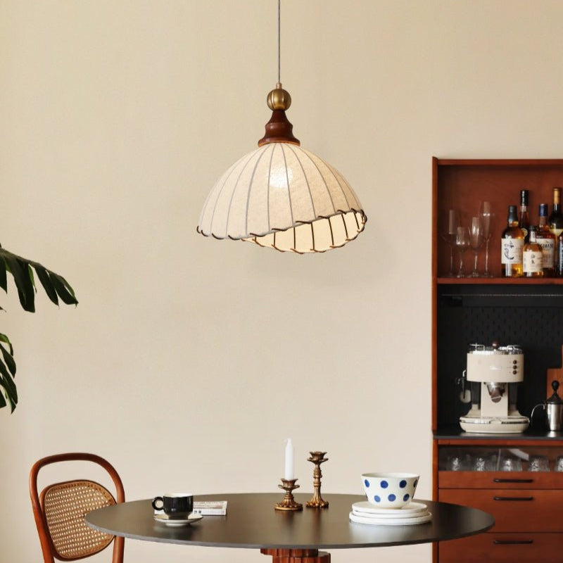 Classic Folded Shade Hanging Lamp