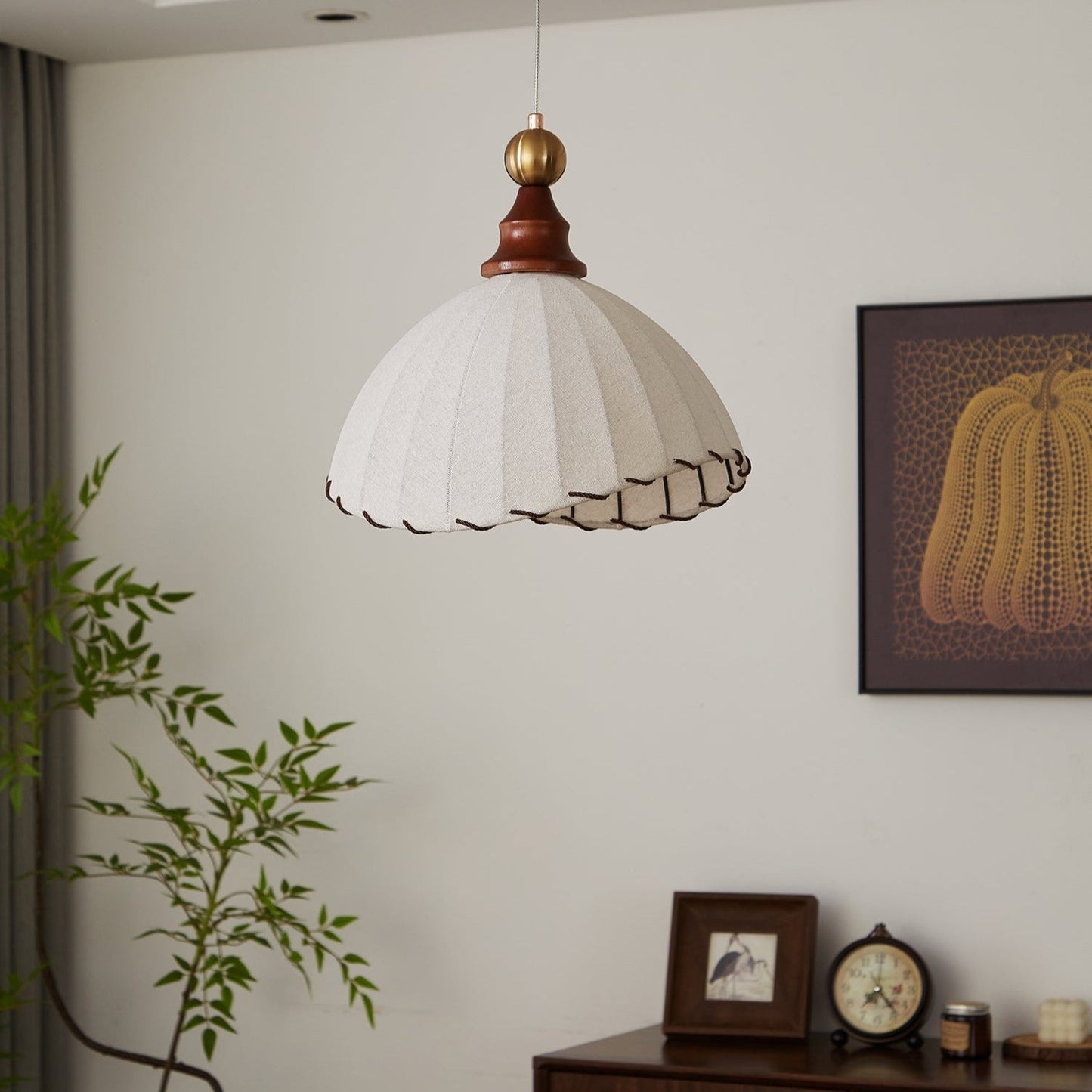 Classic Folded Shade Hanging Lamp