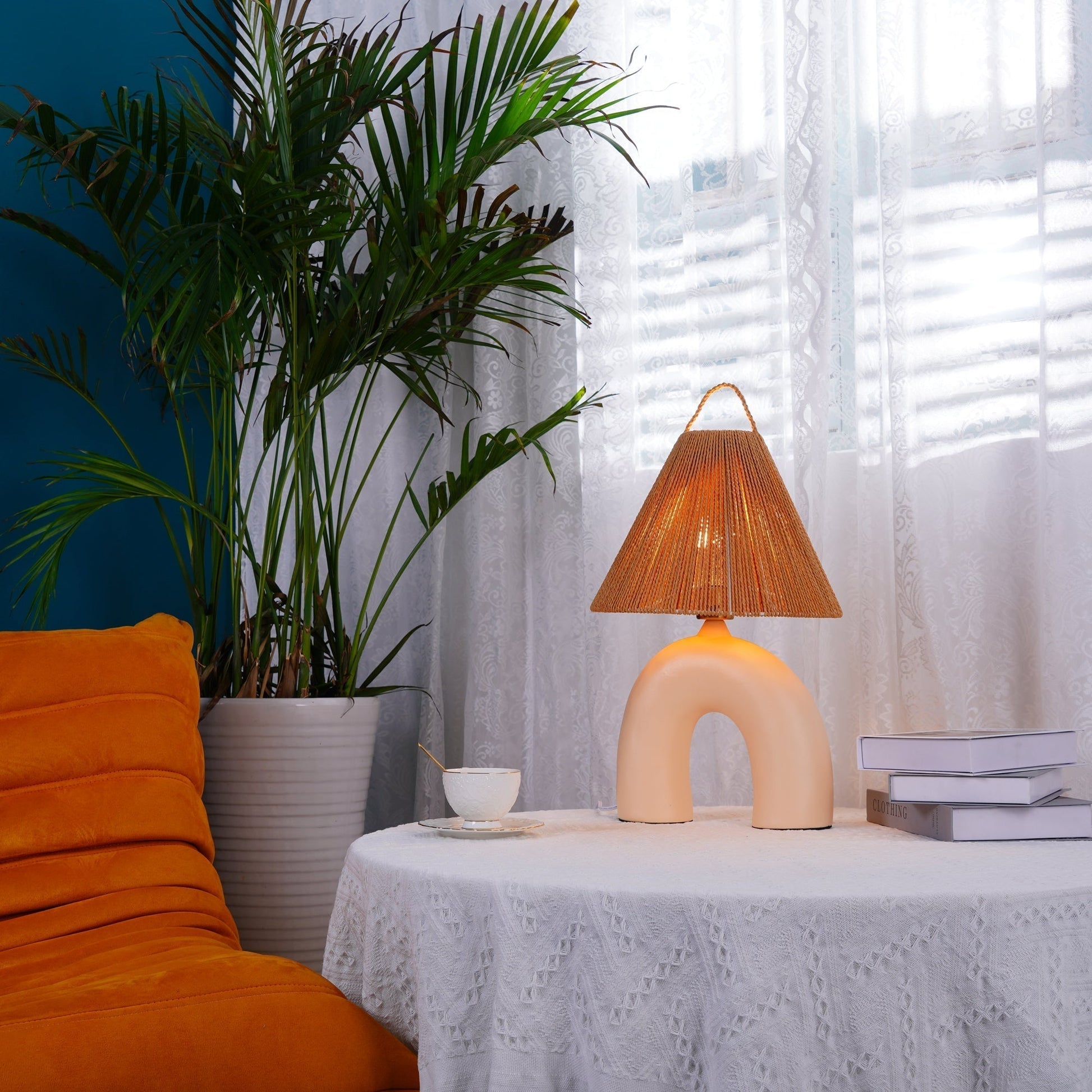 ElectraGlow - Contemporary Lamp with Powerful Base and Efficient Light 7