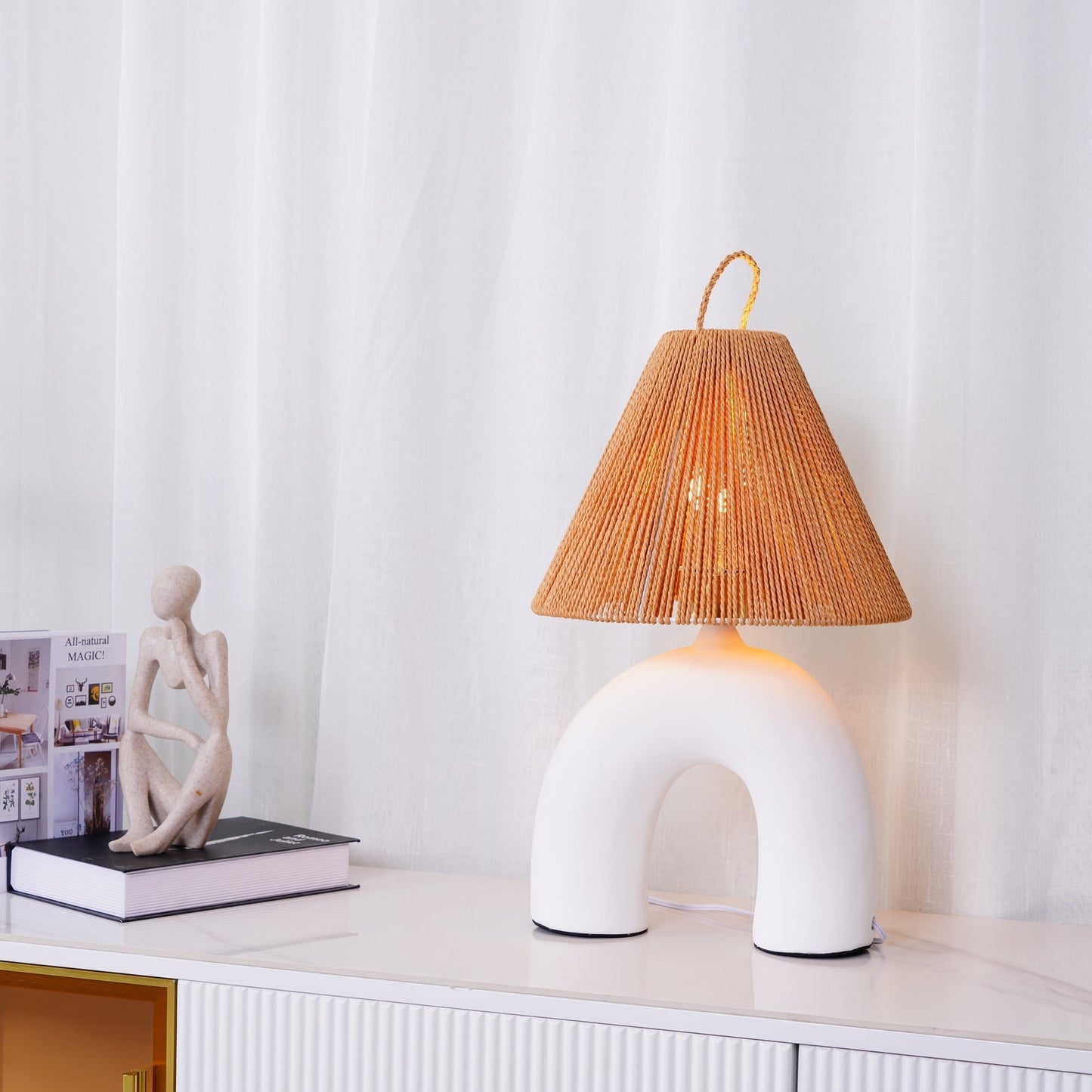 ElectraGlow - Contemporary Lamp with Powerful Base and Efficient Light 8
