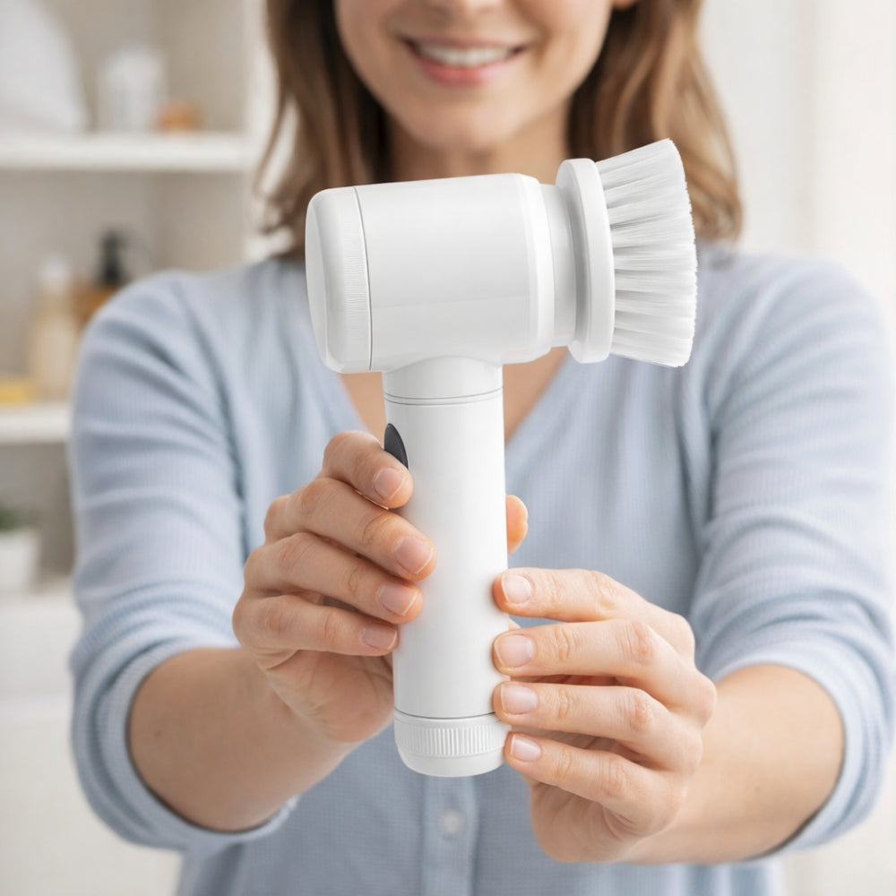 Powerful Spin Cleaning Brush Home Scrubber Tool - Lusomart