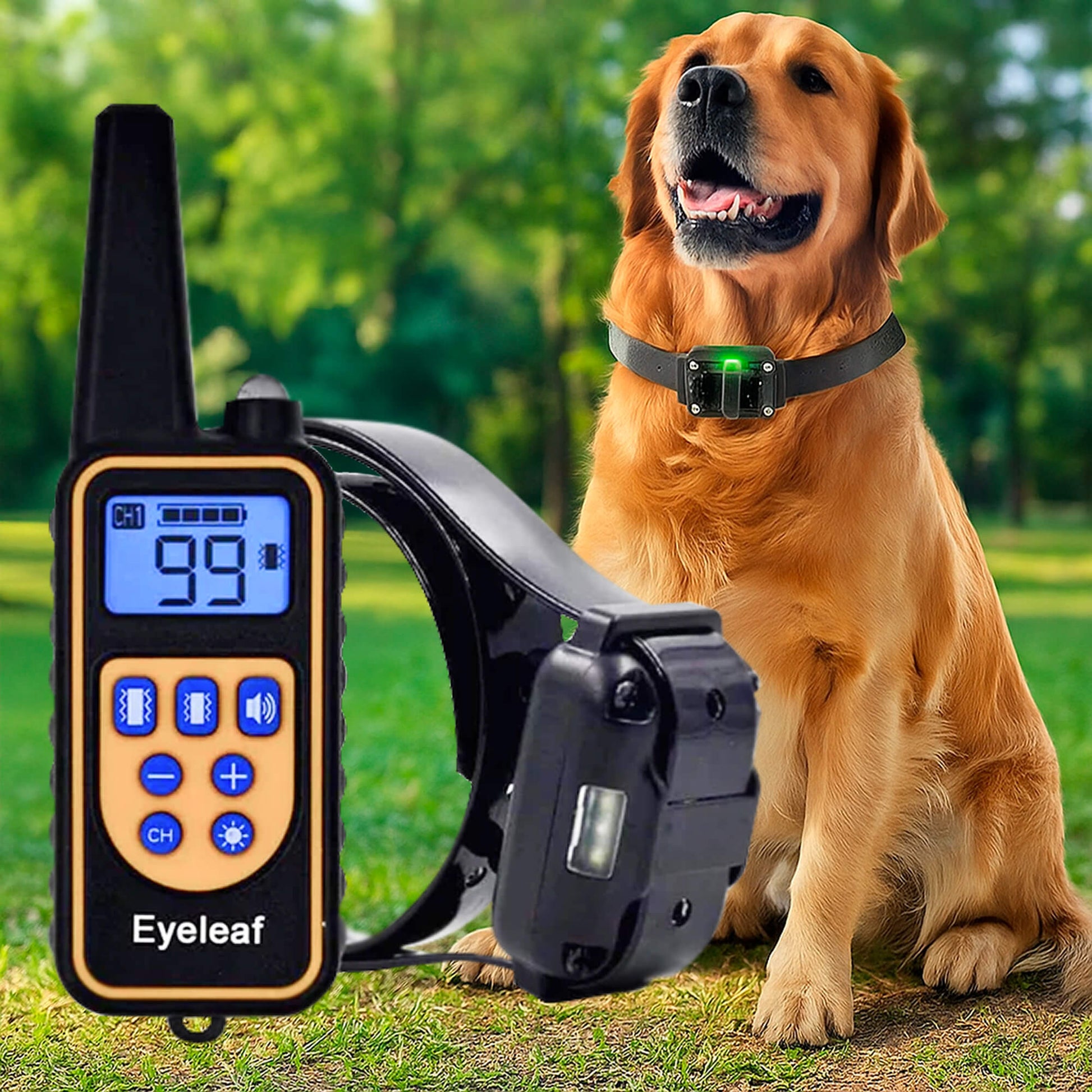 Long Range Waterproof Dog Training Collar With Rechargeable Remote - Lusomart