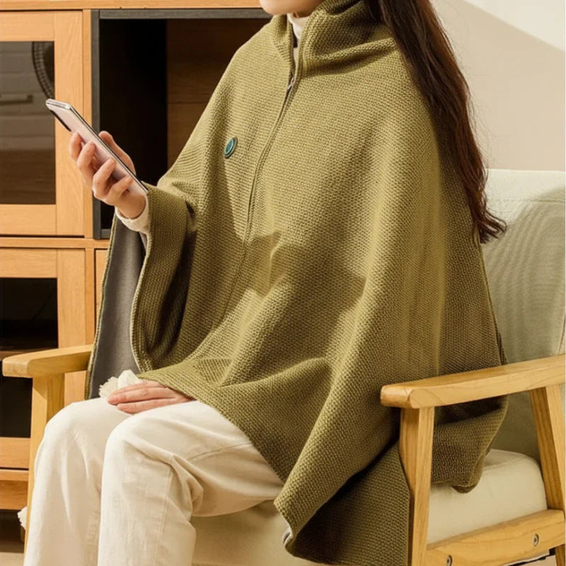 Cozy USB Heating Shawl Wrap Blanket