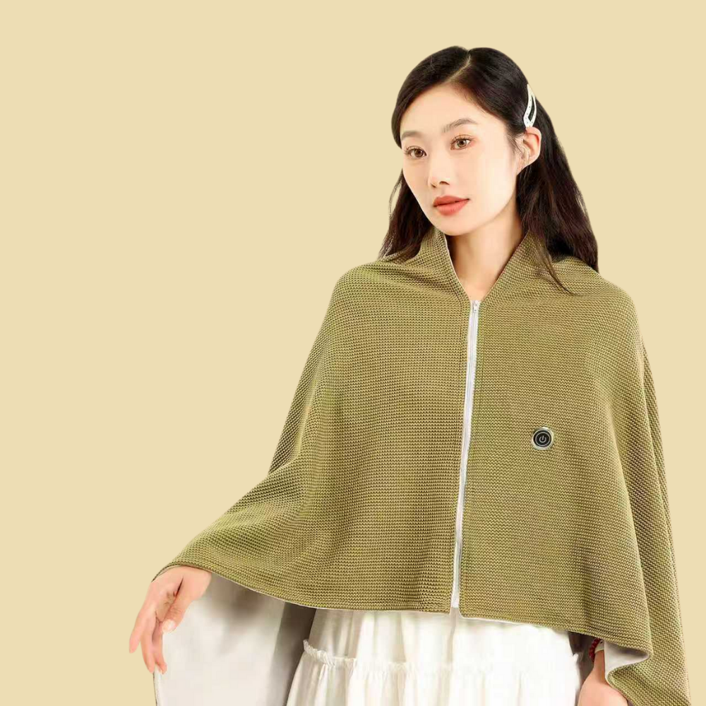 Cozy USB Heating Shawl Wrap Blanket