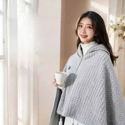 Cozy USB Heating Shawl Wrap Blanket