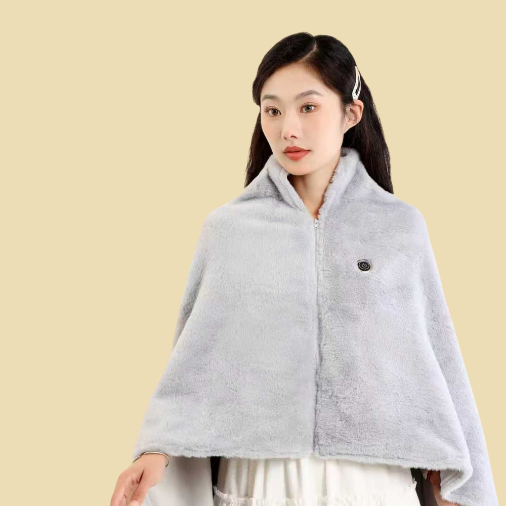 Cozy USB Heating Shawl Wrap Blanket