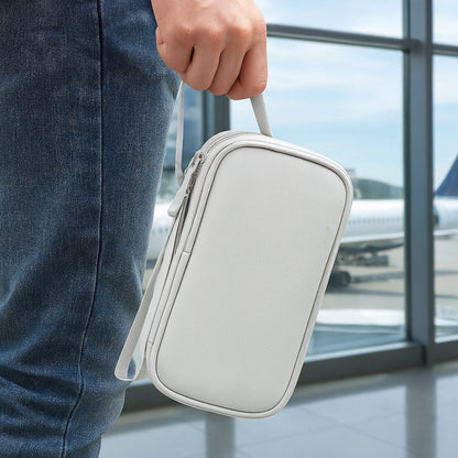 Compact Travel Electronics Storage Bag Soft Pouch Design